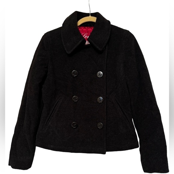 Levis Double Breasted Wool Peacoat Small - Picture 2 of 7